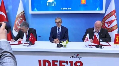 hayalet ucak - IDEF'19 iş birliği anlaşmaları - Altay Yazılım ile Norveçli Kongsberg imza töreni - İSTANBUL  Videosu