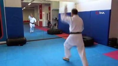 karate - 42 yıl sonra çağrıldığı milli takımda Balkan şampiyonu oldu  Videosu