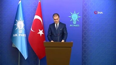  AK Parti Sözcüsü Ömer Çelik: 'Yaptığımız işten eminiz. YSK kararını verdi, vatandaşa gideceğiz'