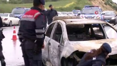 cenaze araci -  Arnavutköy’de araç içerisinde yanan şahsın cenazesi kaldırıldı Videosu