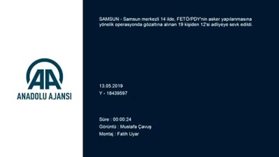 FETÖ/PDY'nin asker yapılanmasına yönelik operasyon - SAMSUN 