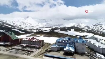 ilkbahar -  Uludağ'da karla kaplı bahar güzelliği havadan görüntülendi  Videosu