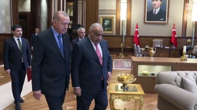 mehdi - Cumhurbaşkanı Erdoğan, Irak Başbakanı Abdulmehdi'yi kabul etti - ANKARA Videosu