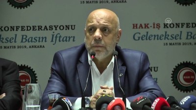 Hak-İş Başkanı Arslan: '(Kıdem tazminatı) Bize ulaşmış herhangi bir taslak, öneri, teklif söz konusu değil' - ANKARA
