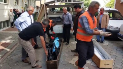 cenaze araci -  Koca dehşetindeki cenazeler otopsi için morga kaldırıldı  Videosu