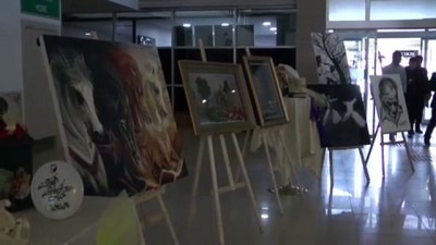 masa tenisi - Tutuklu ve hükümlülerin yaptığı eserler sergilendi - VAN  Videosu