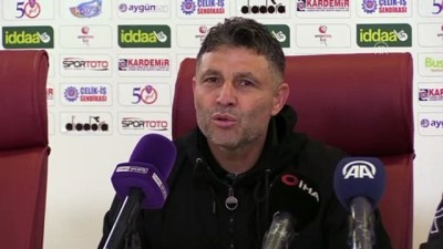 Kardemir Karabükspor - Gazişehir Gaziantep maçının ardından - KARABÜK