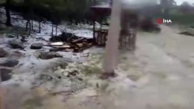 kapali alan -  Kastamonu'da dolu yağışı Videosu