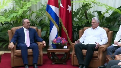 Çavuşoğlu, Küba Devlet Başkanı Diaz-Canel ile görüştü - HAVANA 