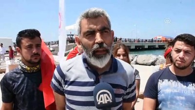 yuzme - Öğrenciler denizde karton tekneyle yarıştı - HATAY Videosu