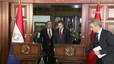  Dışişleri Bakanı Çavuşoğlu, Paraguaylı mevkidaşı ile basın toplantısı düzenledi 