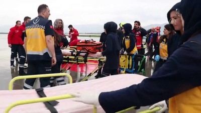 ambulans helikopter - Elazığ Havalimanı'nda yangın tatbikatı - ELAZIĞ Videosu