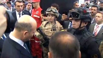  İçişleri Bakanı Süleyman Soylu, IDEF’19 fuarını gezdi 
