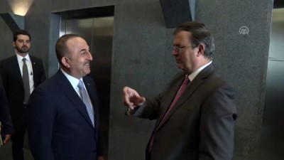 Dışişleri Bakanı Çavuşoğlu, Meksikalı mevkidaşıyla görüştü - MEXICO CITY