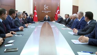 il baskanlari - Bahçeli, İstanbul'da hemşehri nüfusu yoğun olan illerin teşkilat başkanlarını kabul etti - ANKARA Videosu