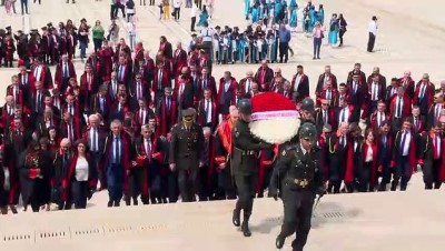 kabir ziyareti - Yargıtay Cumhuriyet Başsavcısı Akarca'dan Anıtkabir ziyareti - ANKARA  Videosu