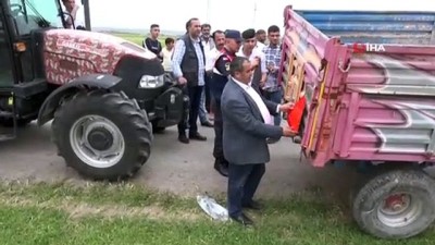 hassasiyet -  Aksaray’da ziraat odası traktör ve römorklara reflektör taktı  Videosu