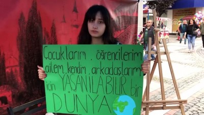 iklim degisikligi - İklim değişikliğine dikkat çekmek için okula gitmediler - EDİRNE Videosu