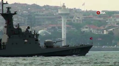 hucumbot -  Türk savaş gemilerinden Barbaros Hayreddin Paşa’ya 'çimariva' selamı Videosu