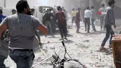  - Esad Rejimi İdlib’de Pazar Yerini Bombaladı