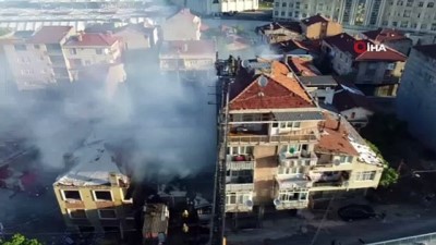 polis ekipleri -  Fikirtepe’de metruk binada çıkan yangın yanındaki üç binaya sıçradı: 1 ölü, ve yaralılar var  Videosu