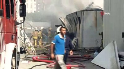  Eyüp Güzeltepe metro inşaatında yangın çıktı... Olay yerine çok sayıda itfaiye ekibi sevk edildi. 