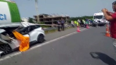 emniyet seridi - Kuzey Marmara Otoyolu'nda trafik kazası: 1 ölü - İSTANBUL Videosu