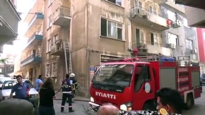 polis ekipleri -  Metruk binada korkutan yangın Videosu