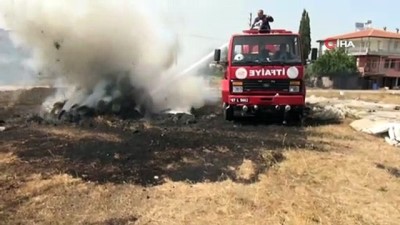 is makinesi -  Saman balyaları küle döndü Videosu