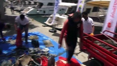 Fethiye'de deniz dibi temizliği - MUĞLA 