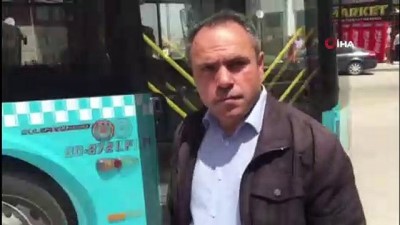 halk otobusu -  Freni boşalan halk otobüsü binaya girdi  Videosu