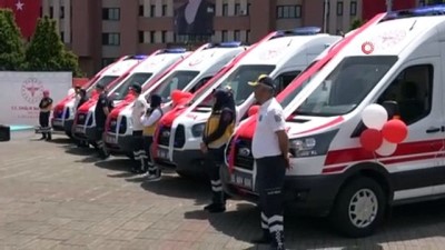 paletli arac -  Samsun 112'ye 10 yeni ambulans Videosu