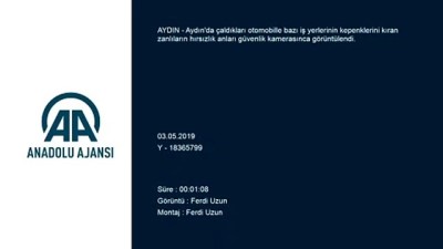 Çalıntı araçla kepenkleri kıran hırsızlar güvenlik kamerasında - AYDIN