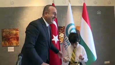 Çavuşoğlu, 15 Temmuz'da Atatürk Havalimanı'nda mahsur kalan Japon çocukla buluştu - BUDAPEŞTE