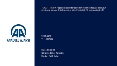 Reşadiye'de cenazeye gidenleri taşıyan otobüs devrildi (5) - TOKAT