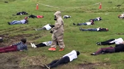 ucak simulasyonu - Trabzon'da uçak kazası tatbikatı gerçeğini aratmadı  Videosu
