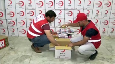 iftar cadiri - Kızılay Erciş'te ramazan yardım kolisi dağıttı - VAN  Videosu