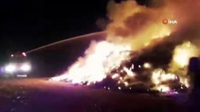 itfaiye araci -  Bilecik'te çöplük yangını  Videosu