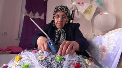 gogus kanseri -  Meme kanserine yakalandı, 12 kez ameliyat oldu, pes etmedi...72 yaşındaki Fatma teyze, gelinlik kızlara çeyiz hazırlıyor  Videosu