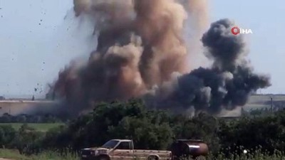  - Suriye İle Rus Uçak Ve Helikopterleri İdlib Kırsalını Bombaladı: 4 Ölü 