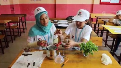 Öğrenciler maydanoz saplarından deterjan üretti - HATAY 