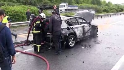 Trafik kazası Anadolu Otoyolu'nda ulaşımı aksattı - DÜZCE