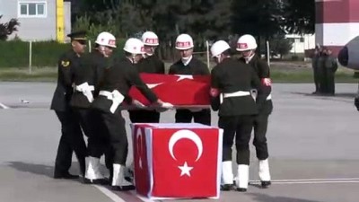 Zeytin Dalı Harekatı bölgesinde şehit olan yüzbaşı için tören - GAZİANTEP 