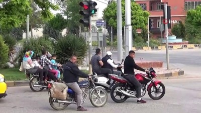 sahit -  Bir motosiklete 5 kişi bindiler  Videosu