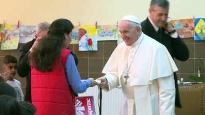 multeci - Papa Franciscus Bulgaristan'da mülteci kampını ziyaret etti - SOFYA Videosu