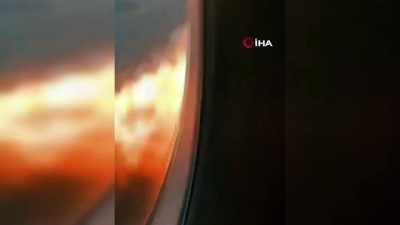  - Yanan Rus yolcu uçağı yolcu tarafından görüntülendi 