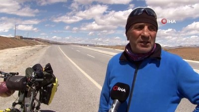 bisiklet -  58 yaşında bisikletle Türkiye’yi turluyor  Videosu