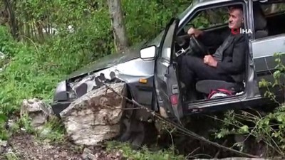  Kazadan sonra saatlerce aracın koltuğundan kalkamadı 