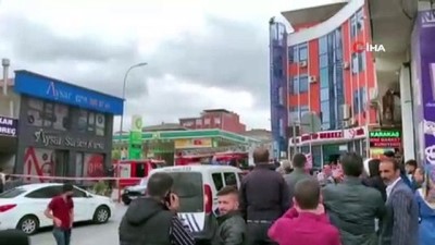  Yangın merdiveninin tepesine çıkan şahıs ikna edildi 