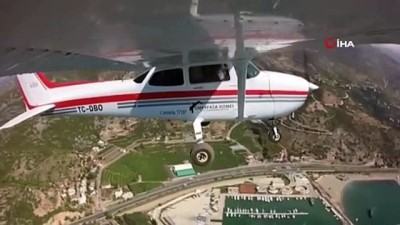 ucak kazasi -  Eğitim uçağı düşmeden dakikalar önce görüntülendi... Antalya'daki uçak kazasında ölü sayısı 2'ye yükseldi Videosu